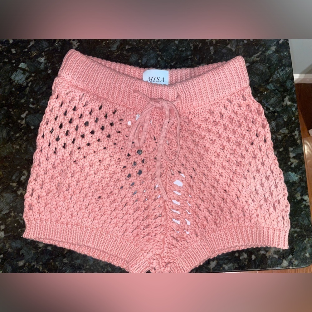 New! MISA x Revolve Daisy Pink Crochet Shorts 💗 Small NWT! - Picture 11 of 16